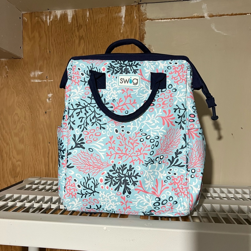 Swig Blue and Pink Backpack Cooler